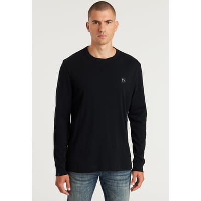 CHASIN Hely T-shirt Long Sleeve Black Maat: S | Basic T-Shirts Outlet | Heren | Zwart