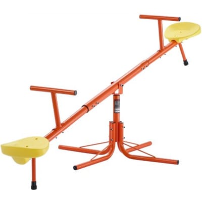 VEVOR Kinderwip, 45,4 kg draagvermogen per zitplaats, tuinwip met 4-punts steunpoten, schommelwip, 360 graden draaibaar, speeltoestel voor kinderen vanaf 3 jaar, 1905 x 790 x 660 mm