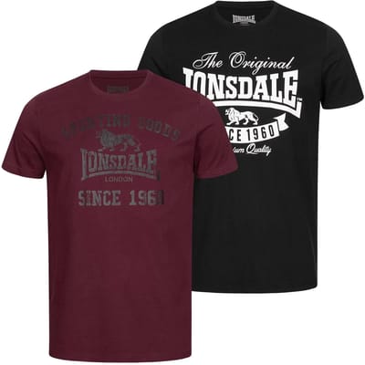 Lonsdale T-shirt Torbay T-shirt regular fit dubbelpak