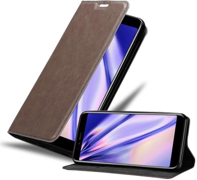 Cadorabo Hoesje geschikt voor Lenovo S5 in KOFFIE BRUIN - Beschermhoes met magnetische sluiting, standfunctie en kaartvakje Book Case Cover Etui