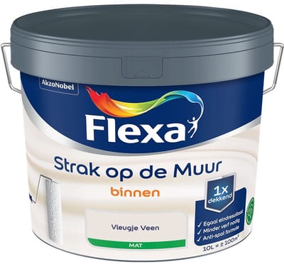 Flexa - Strak Op De Muur Binnen Mat - Vleugje Veen - Mengverf - 10 L