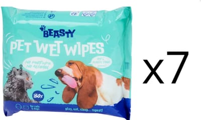 Beasty vochtige doekjes voor huisdieren 30 stuks X7