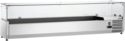 Bartscher Opzetkoelvitrine GL4-1801 - 8x1/4 GN - 0°C tot 10°C - 1800x335x459mm