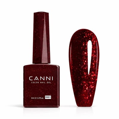 Canni - Gellak - 10 ml - HEMA-vrij - TPO-vrij - Gellak nagellak - Gel lak - Gel - Pink Gellac - Gellac - Gellak set kleuren - Gellak starterspakket - Gellak rood