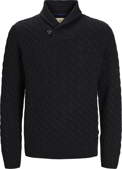 JACK&JONES - JPRBLUCRASH KNIT SHAWL NECK - Heren - Gebreide truien