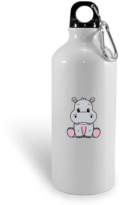 Hacebo® - Nijlpaarden waterfles - Nijlpaard - Dieren liefhebbers - Zoogdier - dierentuin - safari - water fles - 400ML