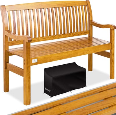 Weerbestendige Houten Tuinbank voor 2-3 Personen - Ergonomisch en Massief Hout - 225 kg Belastbaar