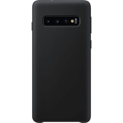Samsung Galaxy S10 Plus Siliconen Back Cover - Zwart
