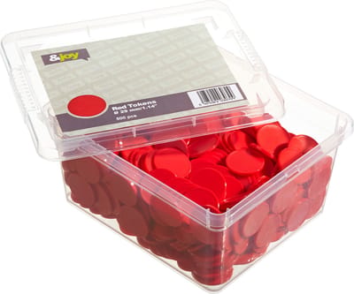 Blanco Betaalmunten - Consumptiemunten - Rood - 500 Jetons