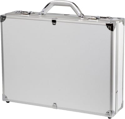Lichtgewicht Aluminium Aktetas Zilver - Zakelijke Koffer voor Documenten en Laptop