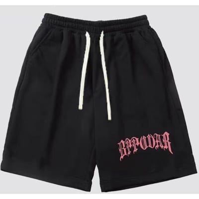 Casual Sportshorts Jongens Zomer Losse Joggingbroek Trekkoord Vijfpuntsbroek One size black