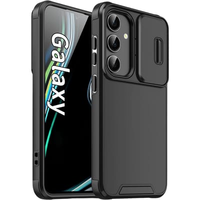 Comfycase Samsung Galaxy S26 Stevig Beschermhoesje met Camerabeschermer Zwart