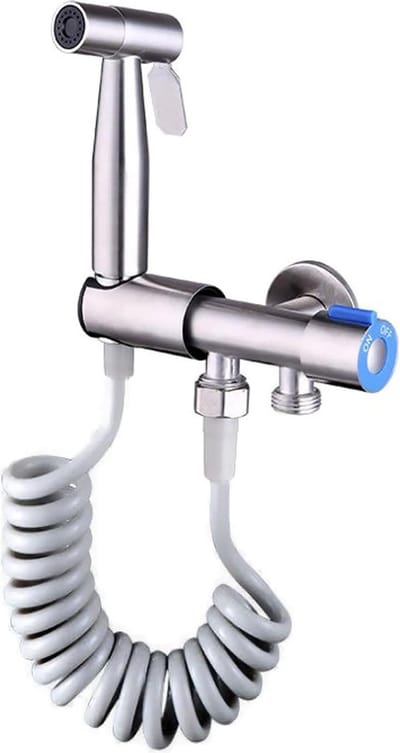 Handbidet sproeier - roestvrij staal - G1/2 inch ventiel - toiletadapter - persoonlijke hygiëne - huisdierdouche