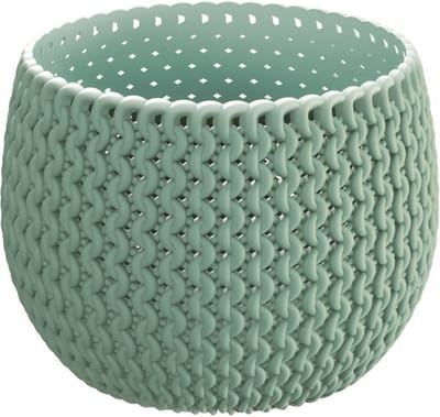 Prosperplast Bloempot Splofy - mintgroen - 1400 ml - D18 cm - Tuin - Buiten - Binnen - kunststof