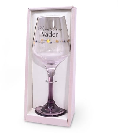 Sparkling wijnglas | Thema: Vader | Inhoud: 350ml | Kleur: Roze