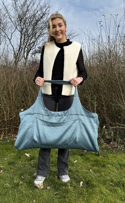 ZENSEOUS Duurzaam Yoga Sport Shopper Strand Cabine Reis Tas Licht Groen of Blauw