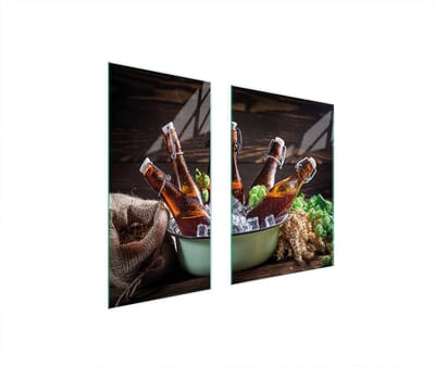TMK ArtDeko - Beschermende Glazen Plaat - 75x52 cm - Voor Alle Soorten Fornuizen