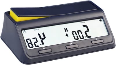Digitale Schaakklok - Spel Timer - Strategische Spellen - Meerdere Tijdinstellingen - 15.98 x 9.98 cm - Zwart