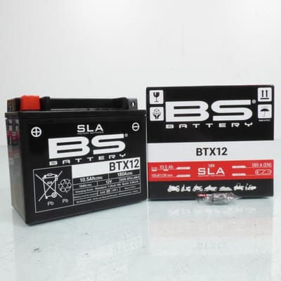 Batterij SLA BS voor Moto Suzuki 1200 Gsf Bandit S/N Abs Ou San 2006 YTX12-BS / 12V 10Ah Neuf