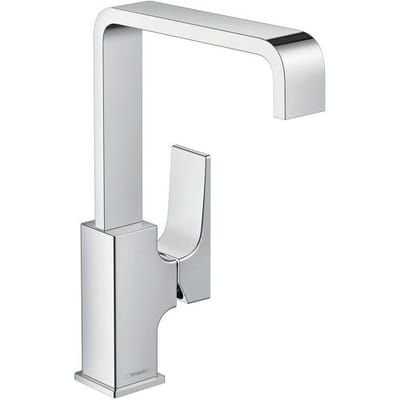 Hansgrohe Metropol single lever basin mixer 230 with lever handle and push-open waste 32511000