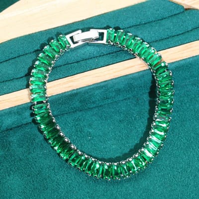 Modieuze Nieuwe Sieraden Mode AAA Zirkonia Armband Op Zichzelf Hete Verkoop blue