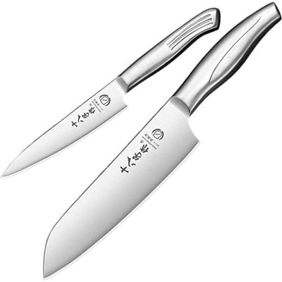 SHI BA ZI ZUO multifunctionele fruitmessenset (koksmes + fruitmes) keukenmessenset voor thuisgebruik