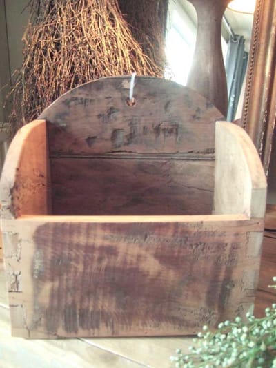 Houten wandconsole boog
