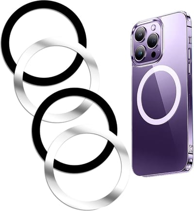 4x Universele Magneet Platen Set - Voor Draadloze Opladers - Magneet Sticker Metalen Ring voor Telefoonhouders Accessoires - Geschikt voor alle Telefoons en Hoesjes