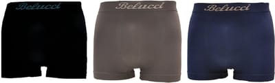 Belucci heren boxershorts 3-pack zwart-grijs-marine maat M/L