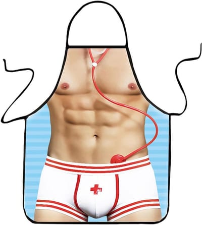 Grappig Schort voor BBQ, Koken en Feest - Sexy & Uniek Cadeau voor Dames en Heren
