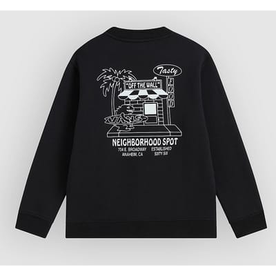 Vans Food Spot Crew Kids Sweater zwart