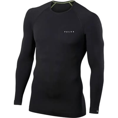 FALKE Warm Longsleeved Shirt sneldrogend functioneel materiaal functioneel shirt met lange mouwen heren zwart - maat XXL