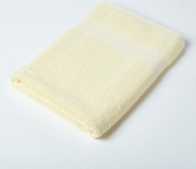 Homescapes XXL Turkse katoenen gele handdoek