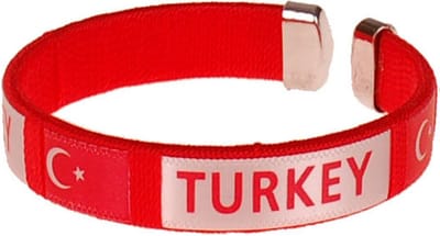 Armbandje - Turkey Vlag - Rood - Voetbal - Onesize
