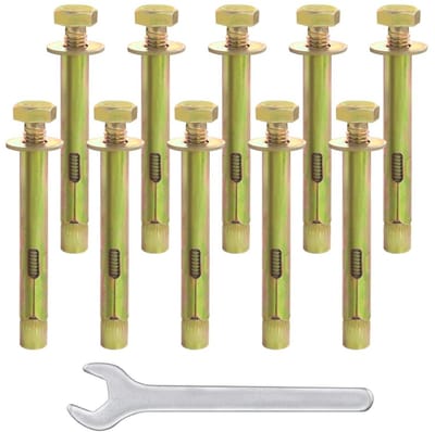 22-delige M6*60mm Expansie Bouten Set, Wedge Ankers, Voorziene Bouten voor Baksteen en Beton, Geschikt voor Zware Ladingen
