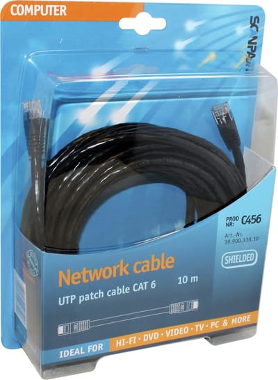 Scanpart UTP kabel 10 meter - Internetkabel - LAN kabel - Netwerkkabel - CAT 6