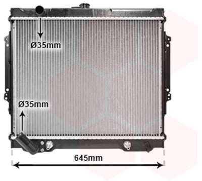 Van Wezel - RADIATOR VOOR MITSUBISHI PAJERO 1983-1991 MB188433