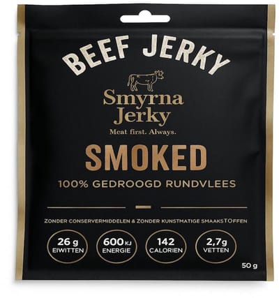 Beef Jerky Smoked BBQ – 100% Rundvlees – 3 x 50g