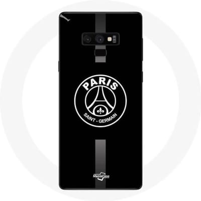 Coque - PSG - Samsung Galaxy Note 9 - Logo Jordan - Souple - Sportif - Gris/Noir gris