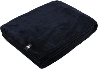 Fleece Deken - Warme Plaid - Gezellig Warm Blijven - 17 TOG Warmte - 180 x 200 cm - Zwart