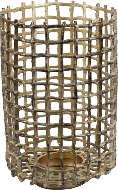 Kandelaar Grid L goud