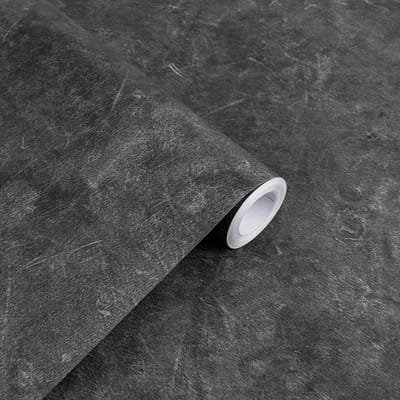 Allecto Premium - Betonlook Plakfolie 30 x 300 cm - Zelfklevende Decoratiefolie voor Meubels - Waterdicht - Decoratiefolietegels voor Keuken en Deur.