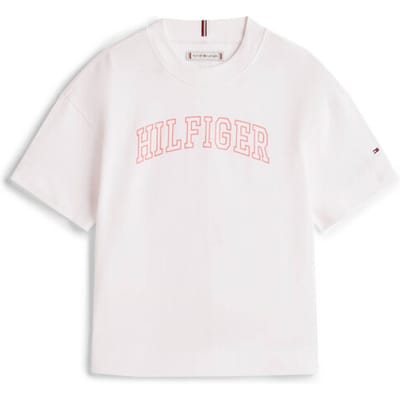 Tommy Hilfiger Girls Varsity Tee Ss White Taglia: 14 | T-shirt Outlet | Unisex | Bianco