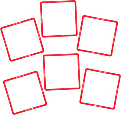 Trainingsringen - Agility cirkels - Sporttraining verbeteren - Opvallende kleur - 43 cm - Rood