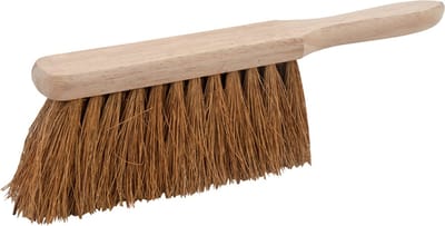 Silverline Handveger - Zachte kokos haren - Houten handvat - 300 mm - Traditioneel ontwerp