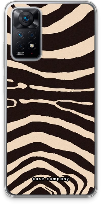 Case Company® - Hoesje geschikt voor Xiaomi Redmi Note 11 Pro hoesje - Arizona Zebra - Soft Cover Telefoonhoesje - Bescherming aan alle Kanten en Schermrand