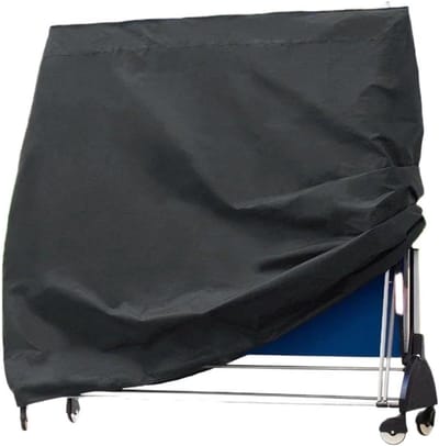Tafelten พร้อม Cover - Pingpong Tafelhoes - Buiten Opslag - Waterdicht Stofvrij - 165 x 70 x 185 cm - Zwart