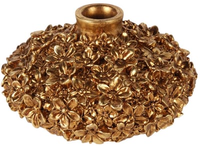 Baroque - Vaas - Vaas Bloemen 7,8 cm - Goud - Resin - 7.8x13x13 - Polyresin