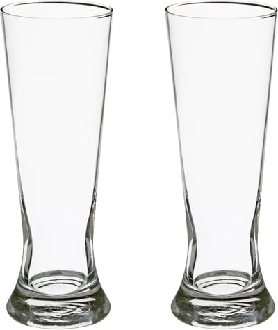 Secret de Gourmet Bierglazen - 8x stuks - transparant - 370 ml - 21 cm - glazen voor bier
