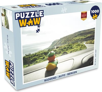 Puzzel Badeend - Auto - Bergen - Legpuzzel - Puzzel 1000 stukjes volwassenen